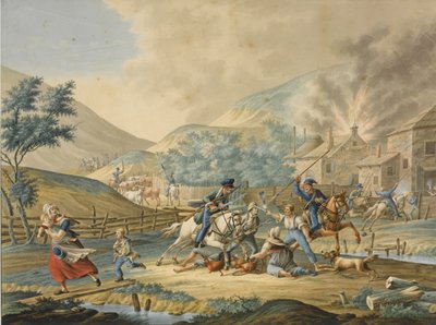 Anglo-Russische invasie van Nederland in 1799 door Unbekannt