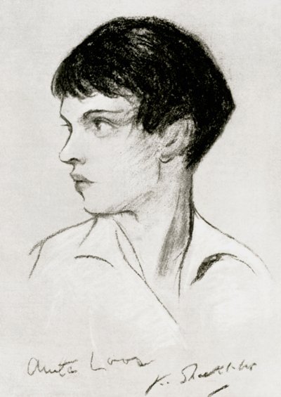 Anita Loos 1888-1981, Amerikaanse scenarioschrijver, toneelschrijver en auteur, begin 20e eeuw door Unbekannt