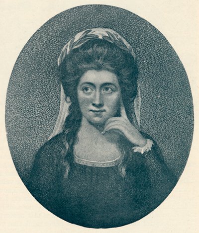 Anna Seward geb. 1747, gest. 1809, 1907 door Unbekannt