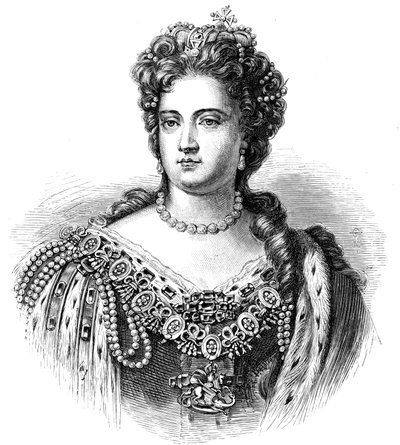 Anne 1665-1714, Koningin van Groot-Brittannië en Ierland vanaf 1702 door Unbekannt