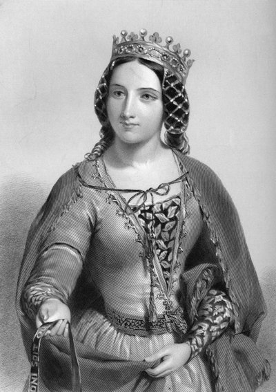 Anne van Warwick 1456-1485, koningin-gemalin van koning Richard III, 1851 door Unbekannt