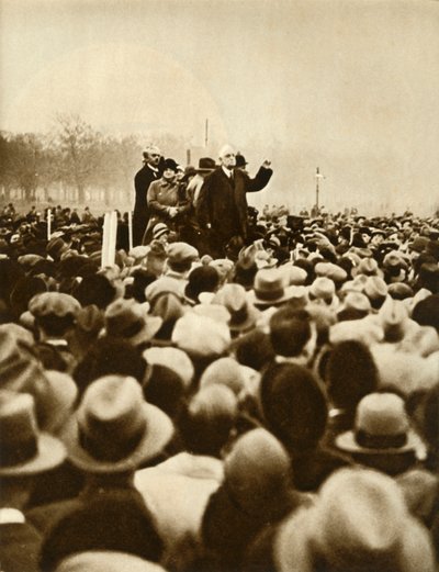 Anti-regeringsdemonstratie, Hyde Park, Londen, 6 februari 1933, 1935 door Unbekannt