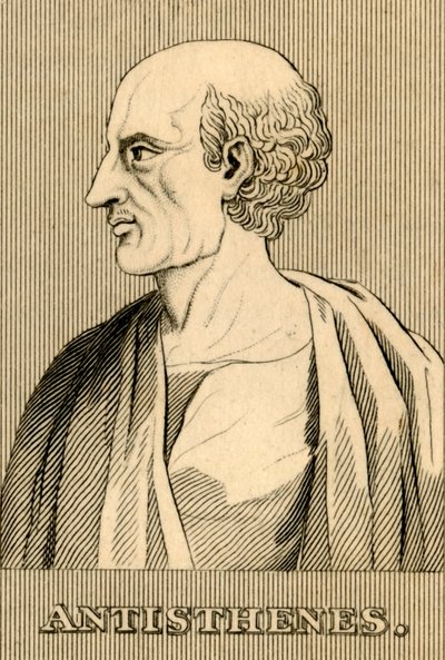 Antisthenes, ca. 445-365 v.Chr., 1830 door Unbekannt