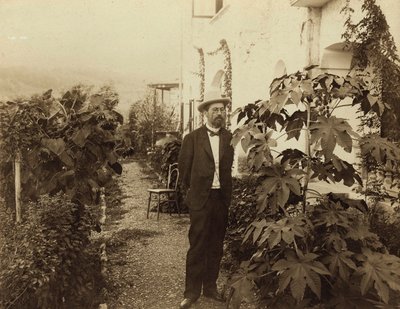 Anton Tsjechov, Russische auteur, Jalta, Krim, Rusland, ca. 1900 door Unbekannt