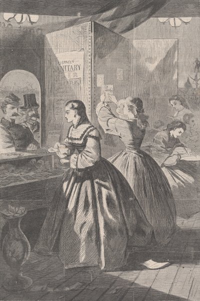 Iets voor mij, alstublieft Postkantoor van de Brooklyn Fair ten behoeve van de S..., 5 maart 1864 door Unbekannt