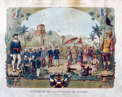 Apotheose van de verovering van Tonkin, ca. 1885 door Unbekannt