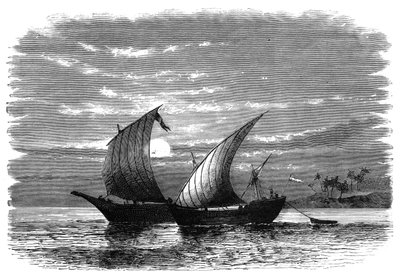 Arabische dhows op de Rode Zee, ca. 1890 door Unbekannt