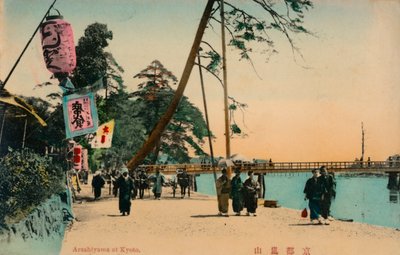 Arashiyama in Kyoto, ca. 1900 door Unbekannt