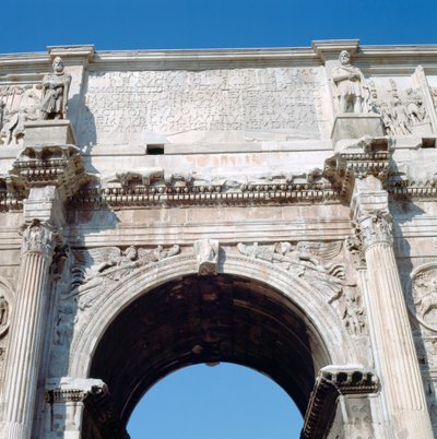Boog van Constantijn, Rome, 4e eeuw door Unbekannt