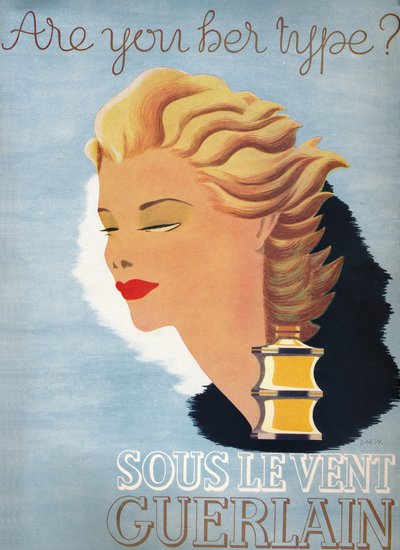 Ben jij haar type - Sous Le Vent Guerlain, 1937 door Unbekannt