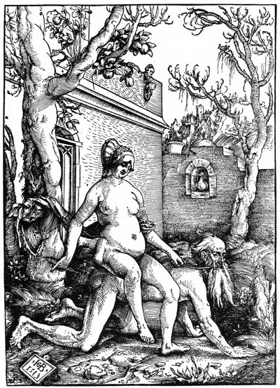 Aristoteles en Phyllis, 1513 door Unbekannt