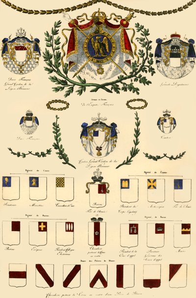 Wapens van het Franse Keizerrijk en van de keizerlijke adel, 1806, 1921 door Unbekannt