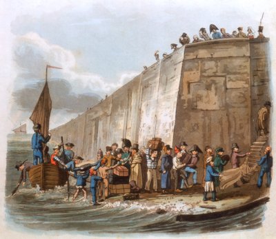 Aankomst in Calais, 1816 door Unbekannt