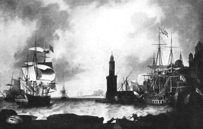 Aankomst van HMS Vanguard door Unbekannt