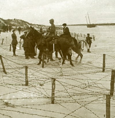 Aankomst in La Panne, Vlaanderen, België, ca. 1914-1918 door Unbekannt