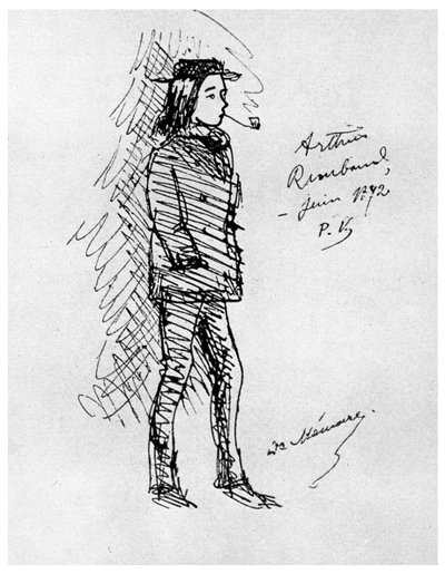 Arthur Rimbaud, Franse dichter en avonturier, 1895-1956 door Unbekannt