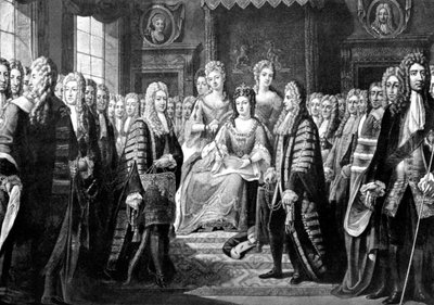 Artikelen van Unie gepresenteerd door commissarissen aan Koningin Anne, 1706 door Unbekannt