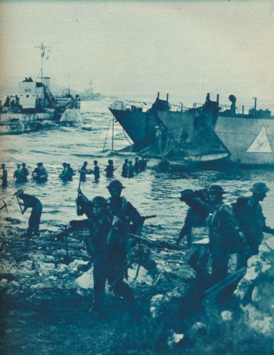 Toen de Zon Opkwam op Invasiedag: Met Houweel en Schop wordt de Weg Vrijgemaakt, 1943-44 door Unbekannt