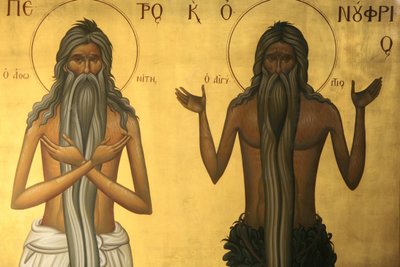 Asketische heilige, Thessaloniki, Griekenland door Unbekannt