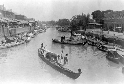Ashar Creek, Basra, Irak, 1917 door Unbekannt