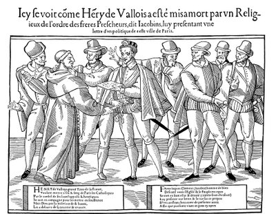 Moord op Hendrik III, koning van Frankrijk, 1589-1590 door Unbekannt