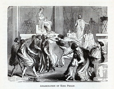Moord op Koning Philip, 1882 door Unbekannt
