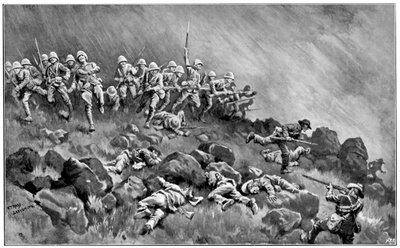 Aanval op Wagon Hill, 2e Boerenoorlog, 6 januari 1900 door Unbekannt