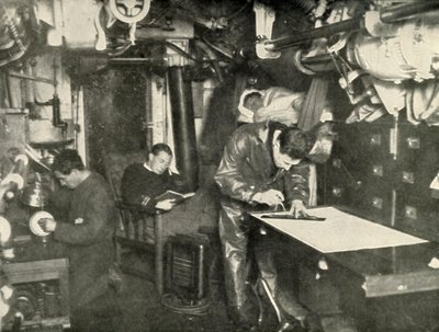 Op de Bodem van de Zee. In de officiersmess van een onderzeeër, 1919 door Unbekannt