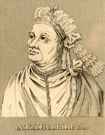 Atabalipa, c1502-1533, 1830 door Unbekannt