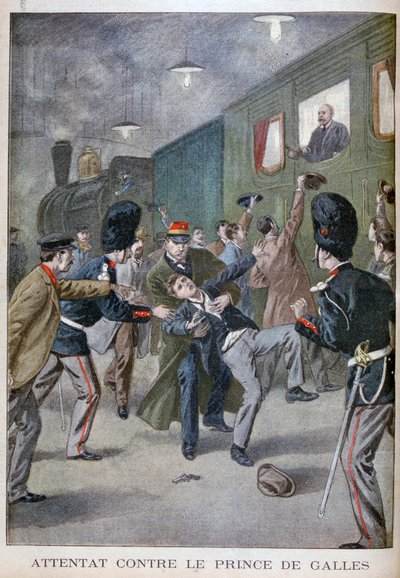 Poging tot aanslag op Edward, prins van Wales in Brussel, 1900 door Unbekannt