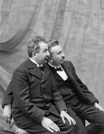 Auguste en Louis Lumière, 1895 door Unbekannt