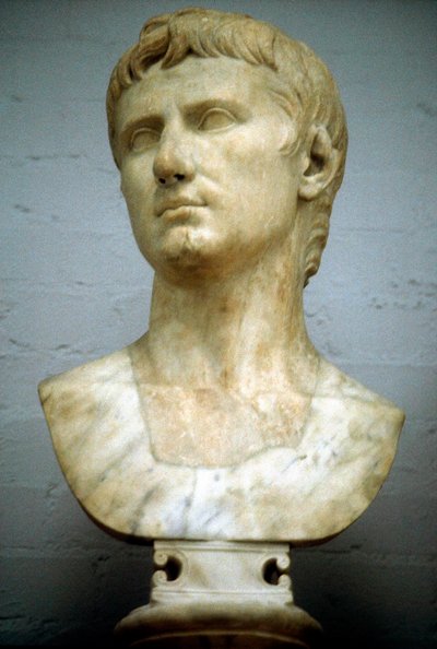 Augustus Caesar - Gaius Julius Caesar Octavianus 63 v.Chr.-14 n.Chr., eerste Romeinse keizer door Unbekannt