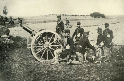 Oostenrijkse artillerie in het veld, 1919 door Unbekannt