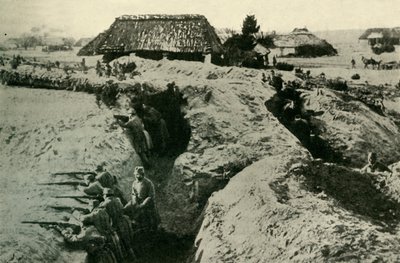 Oostenrijkse loopgraven in de Karpaten, Eerste Wereldoorlog, c1915, c1920 door Unbekannt