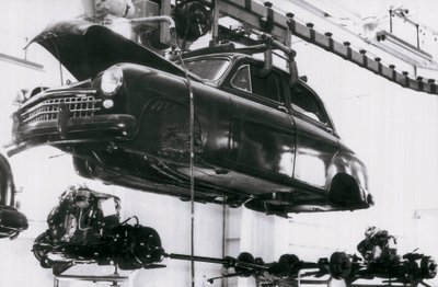 Auto-industrie van het Spaanse merk Seat in Barcelona, 02/06/1953 door Unbekannt
