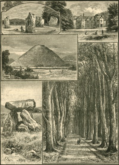 Avebury. Littlecote. Silbury. Devils Den. Grote Laan, 1898 door Unbekannt