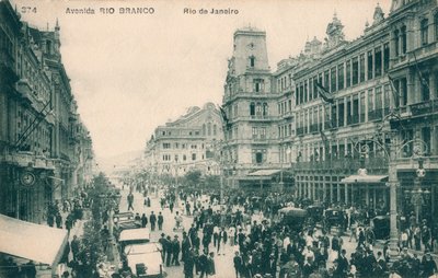 Avenida Rio Branco - Rio de Janeiro door Unbekannt