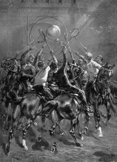 Luchtvaart push-ball, ca. 1914 door Unbekannt