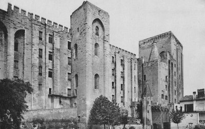 Avignon. - Pauselijk Paleis St. Jean en Trouillas Torens Westfront, ca. 1925 door Unbekannt