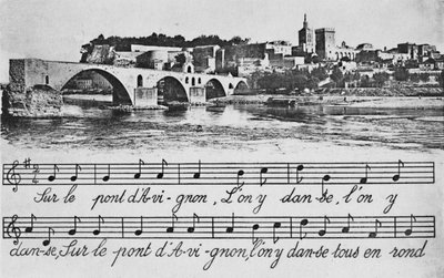 Avignon - St-Benezet Brug, c1925 door Unbekannt