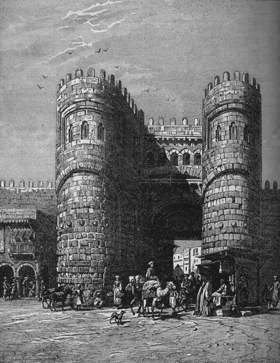 Bab-El-Footoh, een van de poorten van Caïro, 1878, c1882 door Unbekannt