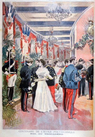Bal ter viering van een eeuw van de polytechnische school, Trocadero, Parijs, 1894 door Unbekannt