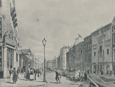 Ballonnen boven Piccadilly, 1842, 1920 door Unbekannt
