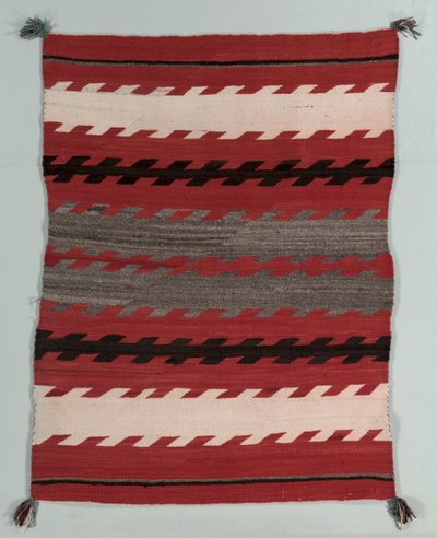 Gestreept tapijt, ca. 1890-1900 door Unbekannt