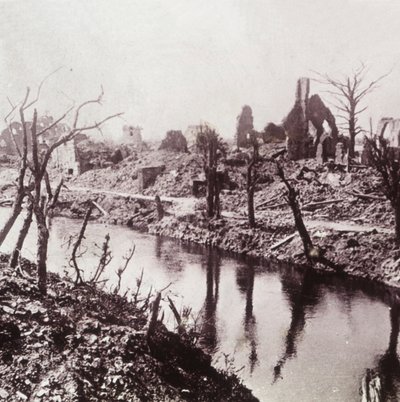 Oevers van de IJzer, België, ca. 1914-1918 door Unbekannt