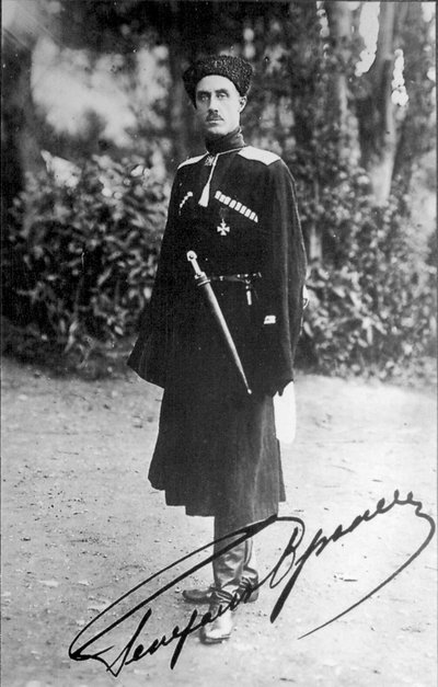 Baron Pyotr Nikolayevich Wrangel, Witte generaal van de Russische Burgeroorlog, 1919 door Unbekannt