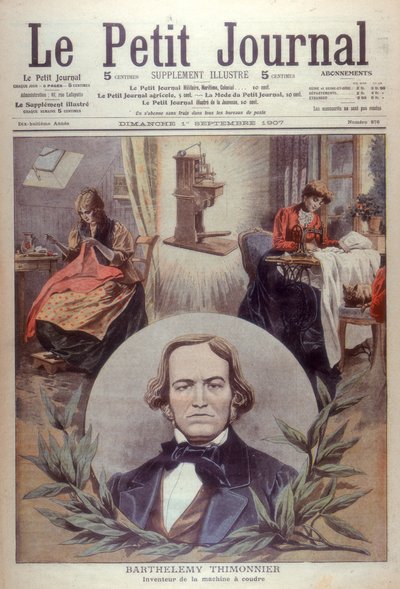 Barthelemy Thimonnier, 19e eeuwse Franse uitvinder, [1907] door Unbekannt