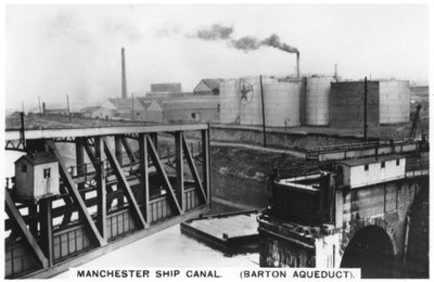 Barton-aquaduct, Manchester-scheepvaartkanaal, 1936 door Unbekannt