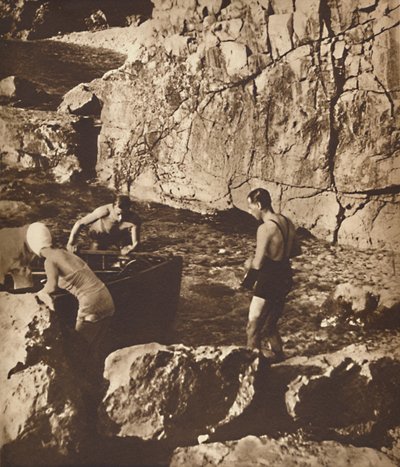 Baden in de Adriatische Zee, 1937 door Unbekannt