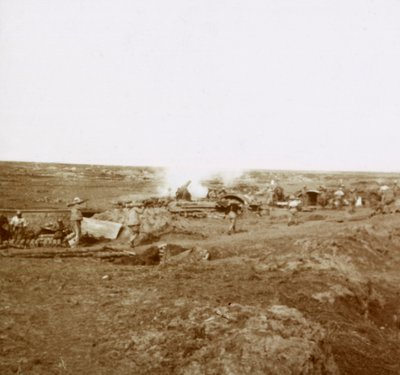 Batterijactie, ca. 1914-1918 door Unbekannt